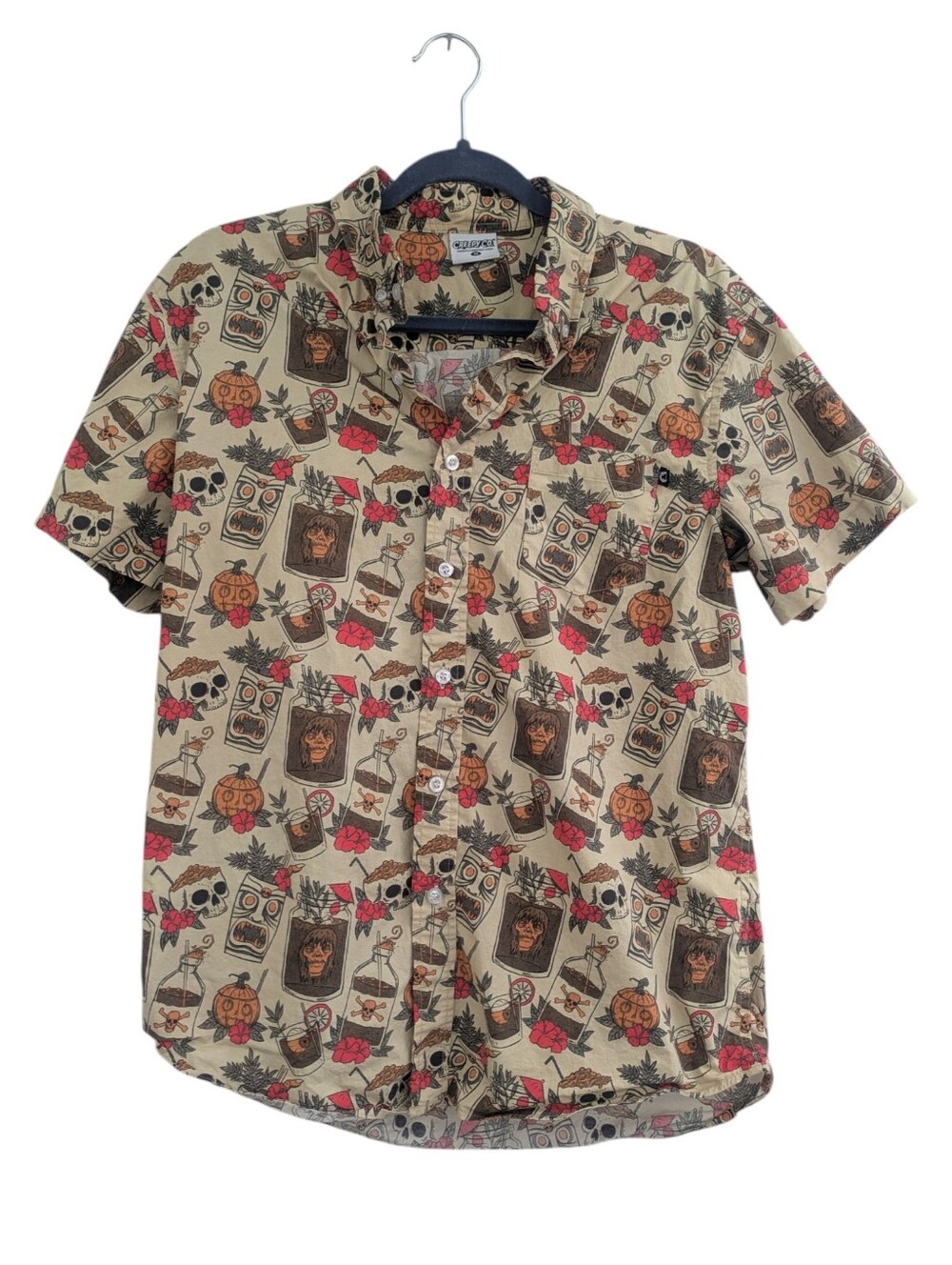 Creepy Co. Spooky Drinks Button Shirt